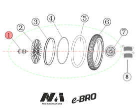 1. NAI front wheel hub e-BRO