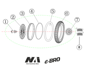 9. Front wheel assy