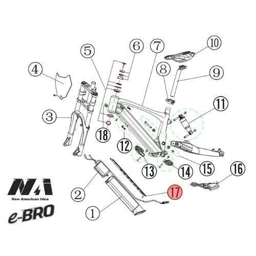 17. NAI cable mount with screw e-BRO