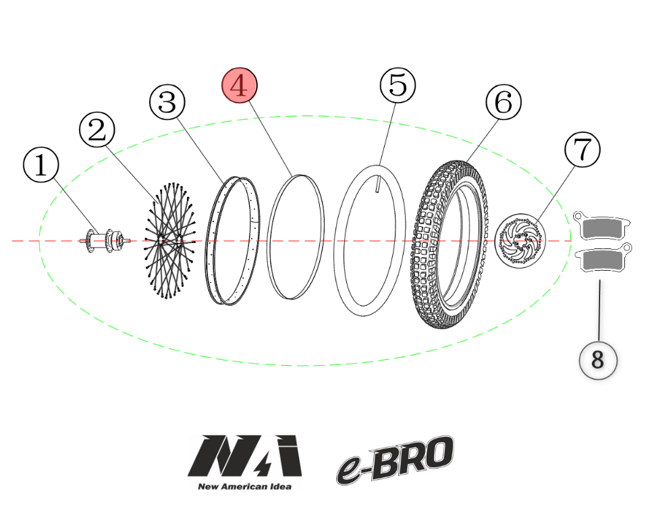 4. NAI rubber rim joint e-BRO 18