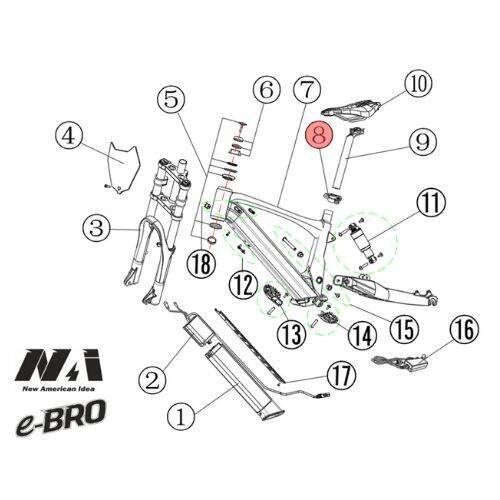 8. NAI seat post clamp e-BRO