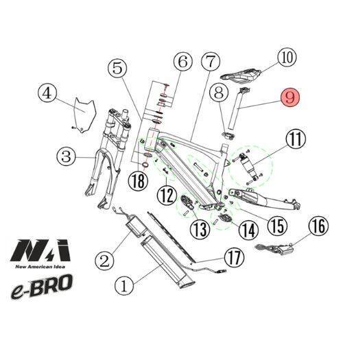 9. NAI seat post e-BRO