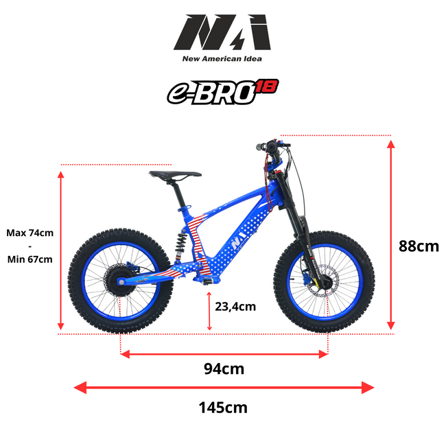 NAI e-BRO 18 electric motorcycle model 2025