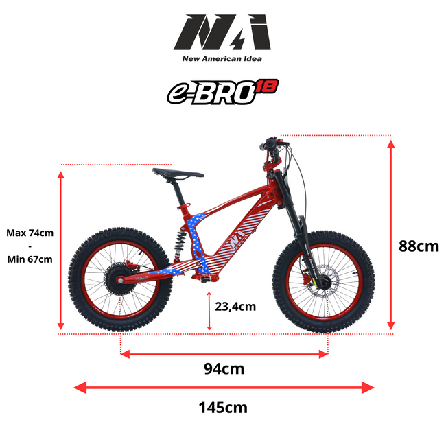 NAI e-BRO 18 electric motorcycle model 2025