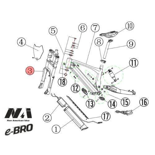 3. NAI Vorderradaufhängung e-BRO 18