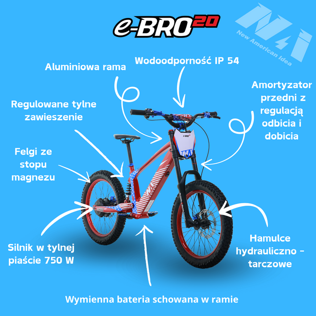 NAI e-BRO 20 Elektromotorrad Model 2025