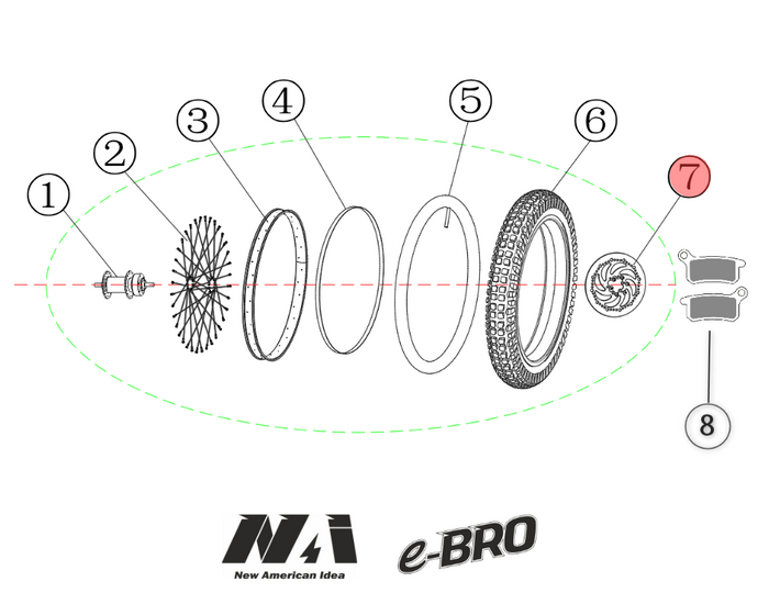 7. NAI Hinterradbremsscheibe e-BRO 20