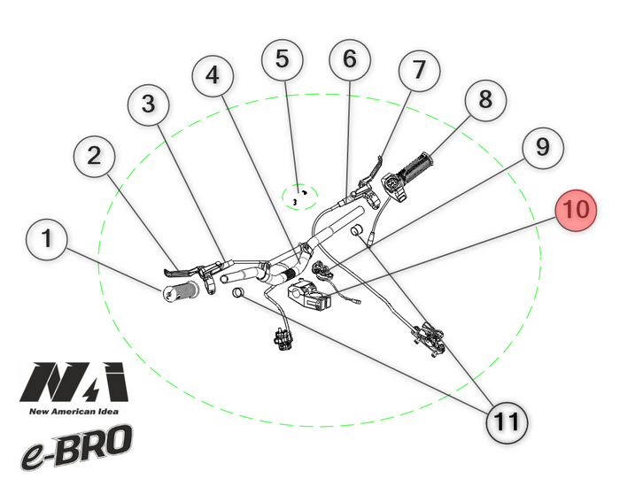 11. NAI Lenkerhalterung e-BRO
