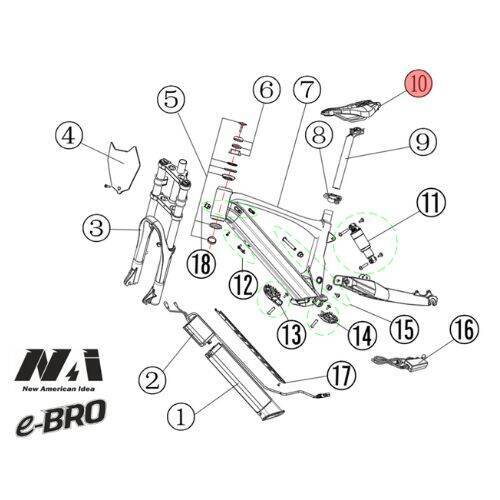 10. NAI siodełko e-BRO